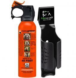 UDAP SOG Bear Spray 7.9oz with Griz Guard Holster Maximum Strength Self Defense for Outdoors